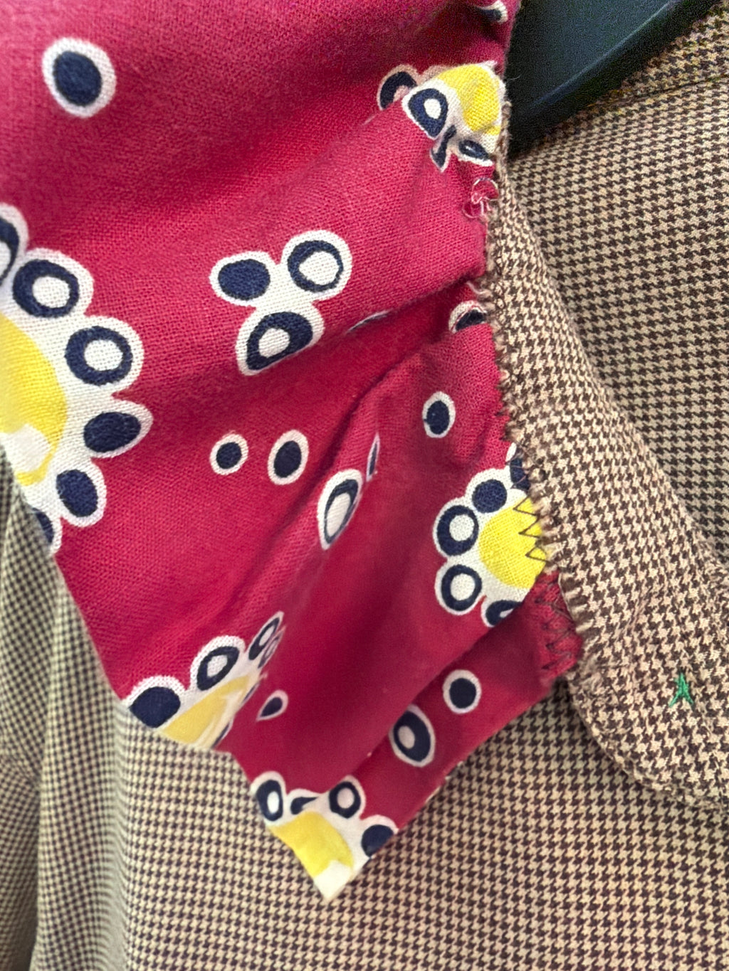 Upcycled Shirt with Ruffle Collar